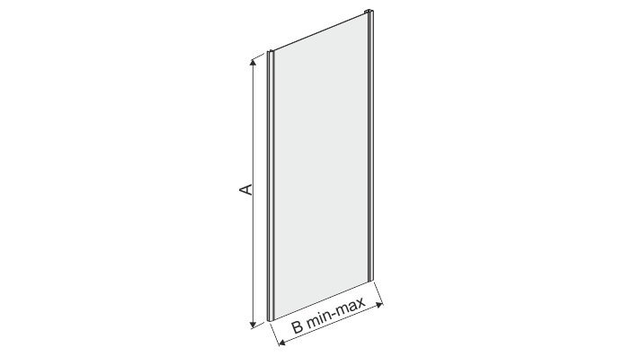 Kylpyseinä Sanplast TX SSO-W/TX5b 75s, profiili matta grafiitti, koristeltu lasi W15 hinta ja tiedot | Kylpyhuonetarvikkeet | hobbyhall.fi