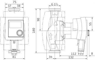 Wilo Stratos Pico, Kiertovesipumppu, 25/1-4, 180 mm hinta ja tiedot | Takka- ja uunitarvikkeet | hobbyhall.fi