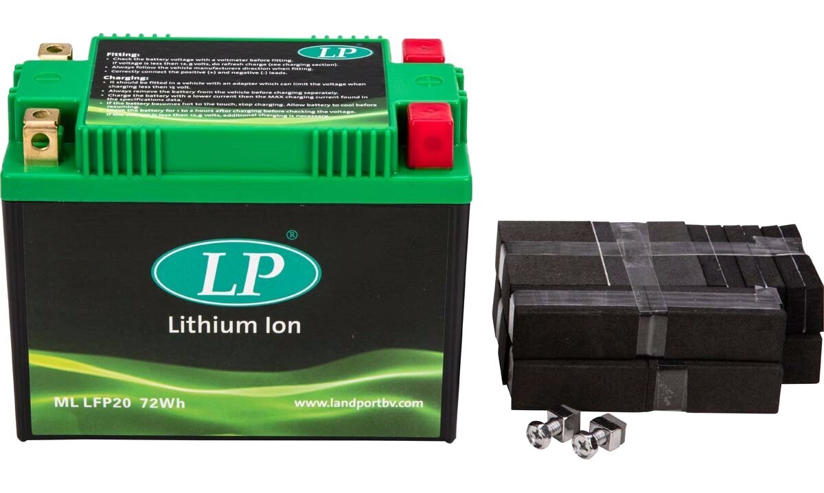 Landport, Akku LFP20, 72Wh 330 A EN 12V hinta ja tiedot | Moottoripyörien akut | hobbyhall.fi