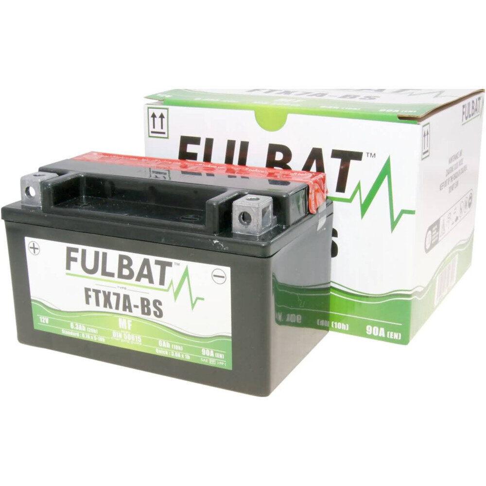 Akku Fulbat YTX7A-BS, 6 Ah 90 A FI 12V hinta ja tiedot | Moottoripyörien akut | hobbyhall.fi