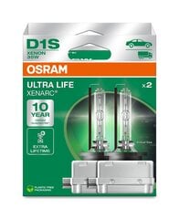 Auton polttimot Osram 66140ULT-HCB polttimo D1S 35W Ultra Life, 2 kpl hinta ja tiedot | Polttimot | hobbyhall.fi