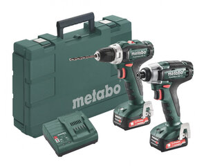 12V Combo-sarja BS 12V + SSD 12V 2.0 Ah, Metabo hinta ja tiedot | Akkuporakoneet ja ruuvinvääntimet | hobbyhall.fi