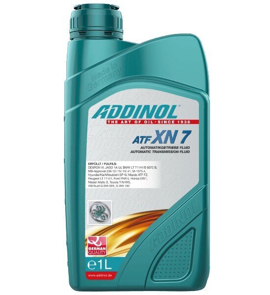 Siirtoöljy Addinol ATF XN 7 - 1L hinta ja tiedot | Voiteluöljyt ja -nesteet | hobbyhall.fi