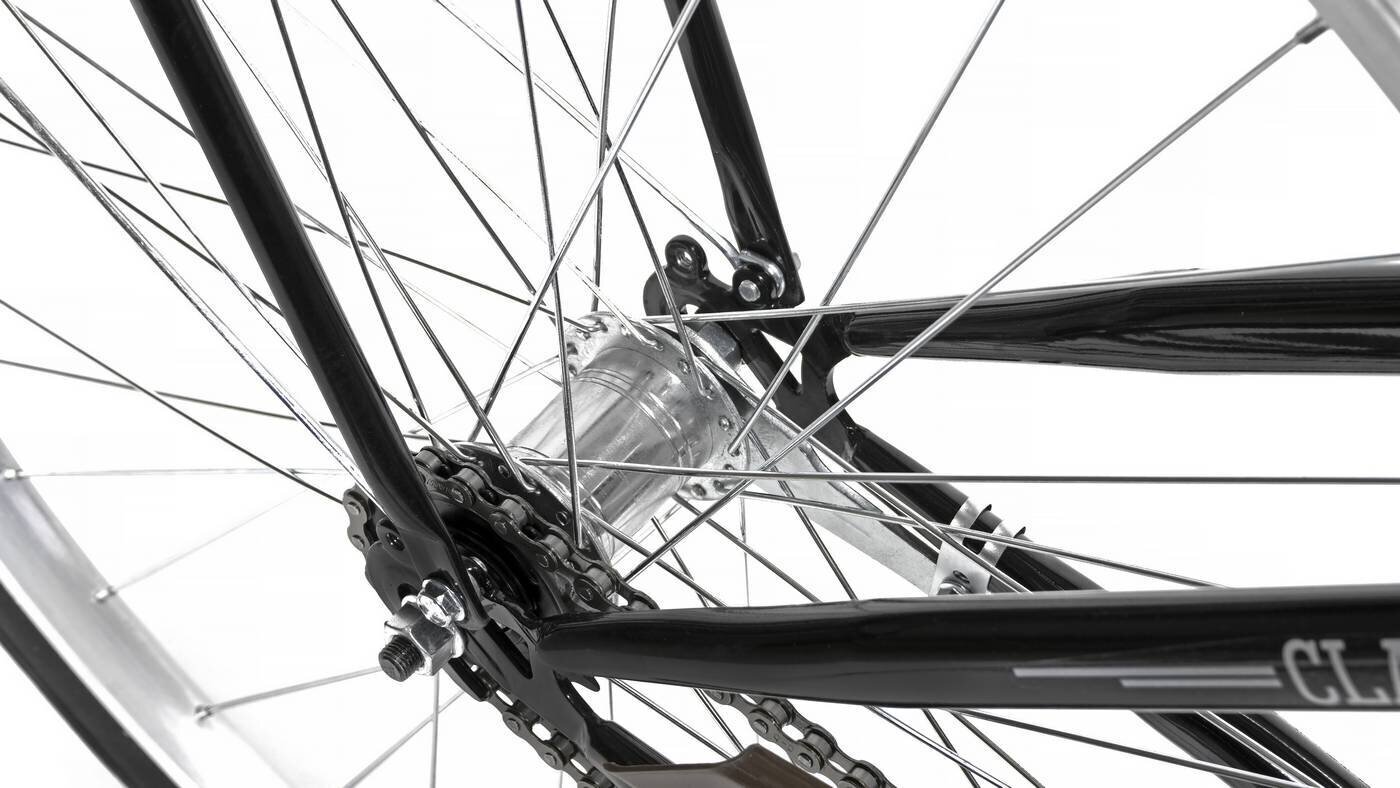 AZIMUT Classic 28" 2021, Mustan värinen kaupunkipyörä hinta ja tiedot | Polkupyörät | hobbyhall.fi