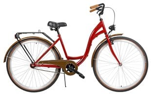 AZIMUT City Lux 28" 2021, punaisen värinen kaupunkipyörä hinta ja tiedot | Polkupyörät | hobbyhall.fi