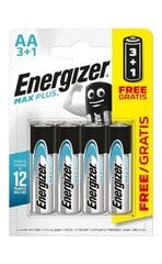 Paristo Energizer Max Plus AA 1500 LR6 B3+1 1.5V alkaliparisto (Alkali) hinta ja tiedot | Paristot | hobbyhall.fi