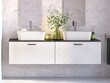 Besco Floo 120 kylpyhuonekaappi ohuella mustan värisellä työtasolla, valkoinen/musta hinta ja tiedot | Kylpyhuonekaapit | hobbyhall.fi