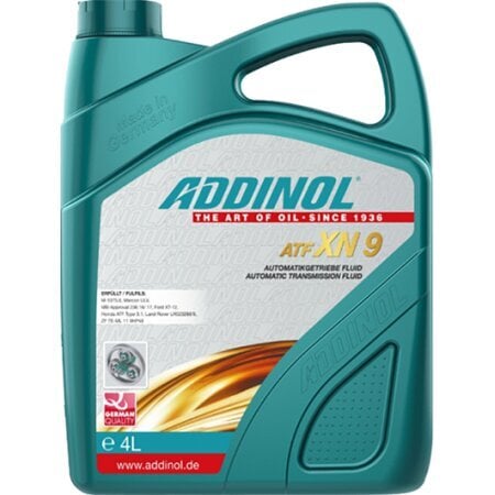 Addinol ATF XN 9 vaihteistoöljy ZF 9HP / MB 236.16 / 236.17 - 4L hinta ja tiedot | Voiteluöljyt ja -nesteet | hobbyhall.fi