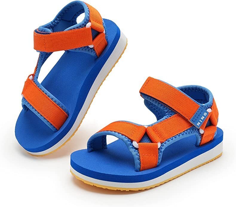 IceUnicorn lasten sandaalit, sini-oranssi hinta ja tiedot | Lasten sandaalit | hobbyhall.fi