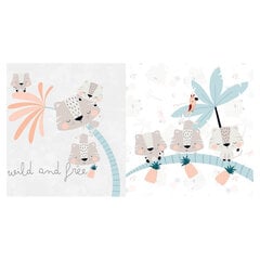 Pinnasängyn reunasuojus Cool Kids Wild And Free (60 x 60 x 60 x 60 + 40 cm) hinta ja tiedot | Lasten turvallisuus | hobbyhall.fi