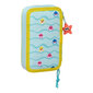 Kaksoiskynärasia Baby Shark Beach Day keltainen vaaleansininen (12,5 x 19,5 x 4 cm) (28 kpl) hinta ja tiedot | Penaalit | hobbyhall.fi