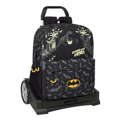 Koululaukku pyörillä Batman Hero Black (32 x 43 x 14 cm) hinta ja tiedot | Batman Lapset | hobbyhall.fi