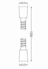 Mexen suihkuletku 125 cm, kultainen hinta ja tiedot | Mexen Saniteettitarvikkeet | hobbyhall.fi