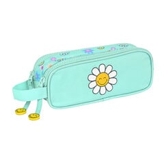 Penaali kahdella vetoketjulla Smiley Summer fun Turkoosi (21 x 8 x 6 cm) hinta ja tiedot | Toimistotarvikkeet | hobbyhall.fi