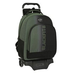 Koululaukku pyörillä BlackFit8 Gradient Black Military green (32 x 42 x 15 cm) hinta ja tiedot | Koulureput ja -laukut | hobbyhall.fi