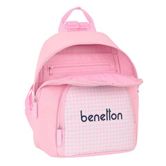 Lasten reppu Benetton Vichy Mini Pink (25 x 30 x 13 cm) hinta ja tiedot | Koulureput ja -laukut | hobbyhall.fi