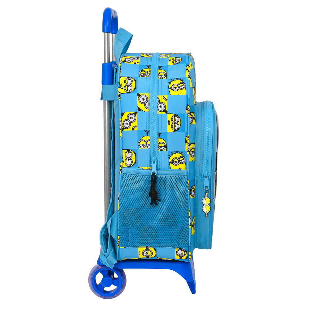 Koululaukku pyörillä Minions Minionstatic Sininen (33 x 42 x 14 cm) hinta ja tiedot | Koulureput ja -laukut | hobbyhall.fi