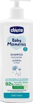 Shampoo vauvoille Chicco baby moments shampoo, 500 ml hinta ja tiedot | Lasten ja äitiysajan kosmetiikka | hobbyhall.fi