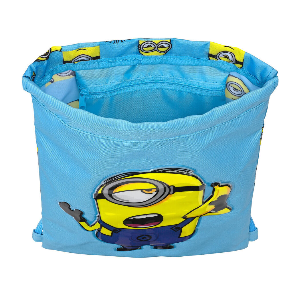 Pussireppu Minions Minionstatic Sininen (26 x 34 x 1 cm) hinta ja tiedot | Koulureput ja -laukut | hobbyhall.fi