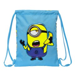 Pussireppu Minions Minionstatic Sininen (26 x 34 x 1 cm) hinta ja tiedot | Koulureput ja -laukut | hobbyhall.fi