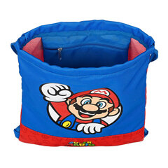 Pussireppu Super Mario Red Blue (26 x 34 x 1 cm) hinta ja tiedot | Koulureput ja -laukut | hobbyhall.fi