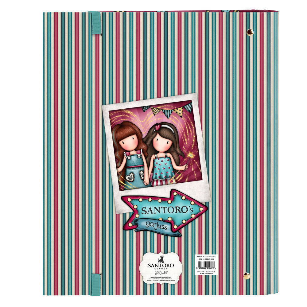 Rengaskansio Gorjuss Fireworks Chestnut ruskea (27 x 32 x 3,5 cm) hinta ja tiedot | Toimistotarvikkeet | hobbyhall.fi