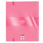 Rengaskansio BlackFit8 Glow up A4 vaaleanpunainen (27 x 32 x 3,5 cm) hinta ja tiedot | Toimistotarvikkeet | hobbyhall.fi