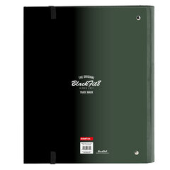 Rengaskansio BlackFit8 Gradient A4 Musta Military vihreä (27 x 32 x 3,5 cm) hinta ja tiedot | Blackfit8 Lapset | hobbyhall.fi