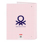 Rengaskansio Benetton Vichy Pink A4 (26,5 x 33 x 4 cm) hinta ja tiedot | Toimistotarvikkeet | hobbyhall.fi