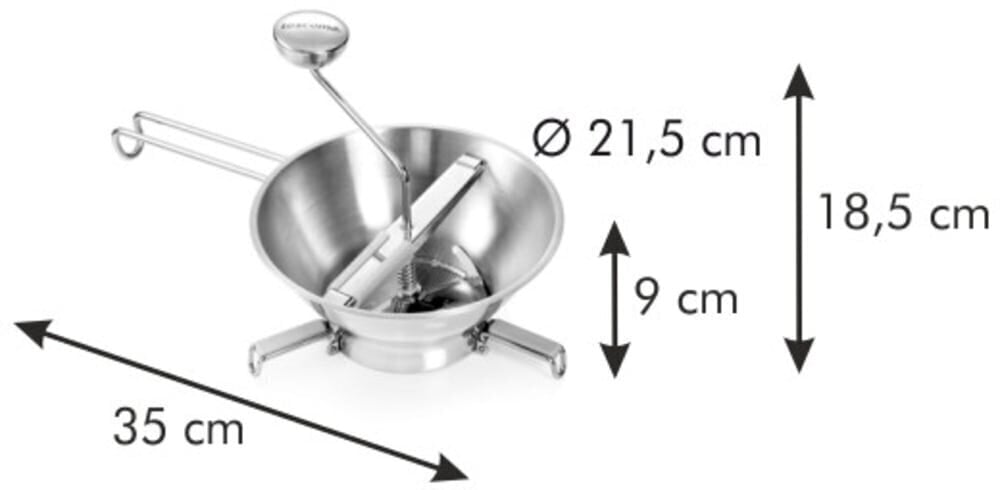 Tescoma GrandChef soseuttaja, vihannessurvin, Ø 21,5 cm. hinta ja tiedot | Keittiövälineet | hobbyhall.fi