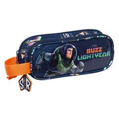 Kahden vetoketjun penaali Buzz Lightyear laivastonsininen (21 x 8 x 6 cm) hinta ja tiedot | Buzz Lightyear Lapset | hobbyhall.fi