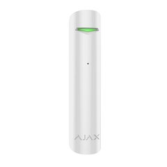 Lasinrikkoilmaisin Ajax Glass Protect, valkoinen hinta ja tiedot | Liiketunnistimet, anturit ja sensorit | hobbyhall.fi