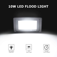 Bikuer LED-kohdevalo, 10W, 700lm, 220V, 3000K hinta ja tiedot | Taskulamput ja valonheittimet | hobbyhall.fi