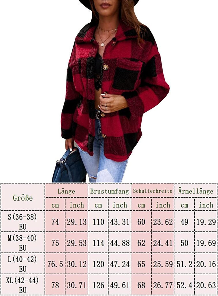 Jiraewh naisten takki, punainen/musta hinta ja tiedot | Naisten ulkoilutakit | hobbyhall.fi