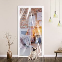 Meet Beauty magneettinen lämpökalvo ovessa, hyttyskalvo, 80 x 220 cm, läpinäkyvä hinta ja tiedot | Hyttysverkot | hobbyhall.fi
