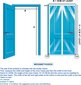 Meet Beauty magneettinen lämpökalvo ovessa, hyttyskalvo, 90 x 190 cm, läpinäkyvä hinta ja tiedot | Hyttysverkot | hobbyhall.fi
