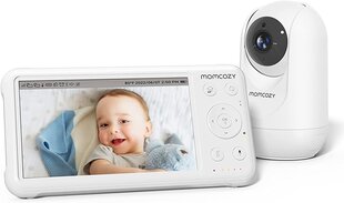 itkuhälytin MOMCOZY BM01, valkoinen, 1080P, 5000 mAh, 5 tuuman näyttö hinta ja tiedot | Itkuhälyttimet | hobbyhall.fi