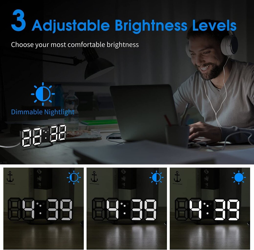 Digitaalinen herätyskello hinta ja tiedot | Kelloradiot ja herätyskellot | hobbyhall.fi