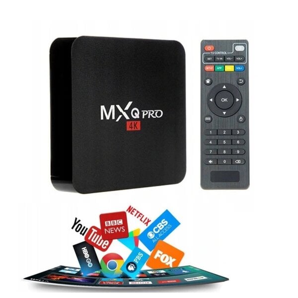 Smart TV Box MXQ PRO 2 4K-mediasoitin, digiboksi Androidille