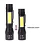 Taktinen LED-taskulamppu 600 lm 400 m ZOOM COB XML T6 USB 5W hinta ja tiedot | Taskulamput ja valonheittimet | hobbyhall.fi