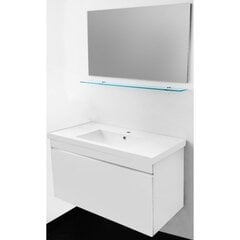 Kylpyhuonekalustesetti lavuaarilla 8139, valkoinen hinta ja tiedot | Kylpyhuonekalusteet | hobbyhall.fi