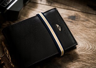 Miesten lompakko aitoa nahkaa Peterson, musta hinta ja tiedot | Miesten lompakot | hobbyhall.fi