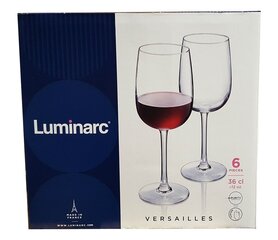 VERSAILLES viinilasi 36cl 6kpl, Luminarc hinta ja tiedot | Lasit, mukit ja kannut | hobbyhall.fi