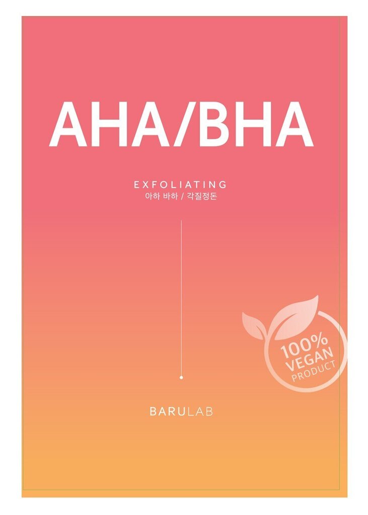 Kangasnaamio Barulab The Clean Vegan Aha/Bha, 23g hinta ja tiedot | Kasvonaamiot ja silmänalusaamiot | hobbyhall.fi