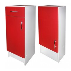 Kylpyhuoneen kalustesarja F1000530, valkoinen/punainen hinta ja tiedot | Kylpyhuonekalusteet | hobbyhall.fi