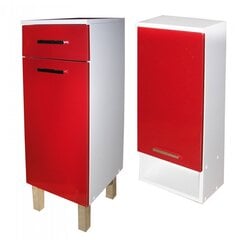 Kylpyhuoneen kalustesarja F1001348, valkoinen/punainen hinta ja tiedot | Kylpyhuonekalusteet | hobbyhall.fi