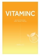Kangasnaamio C-vitamiinilla Barulab The Clean Vegan, 23g hinta ja tiedot | Kasvonaamiot ja silmänalusaamiot | hobbyhall.fi