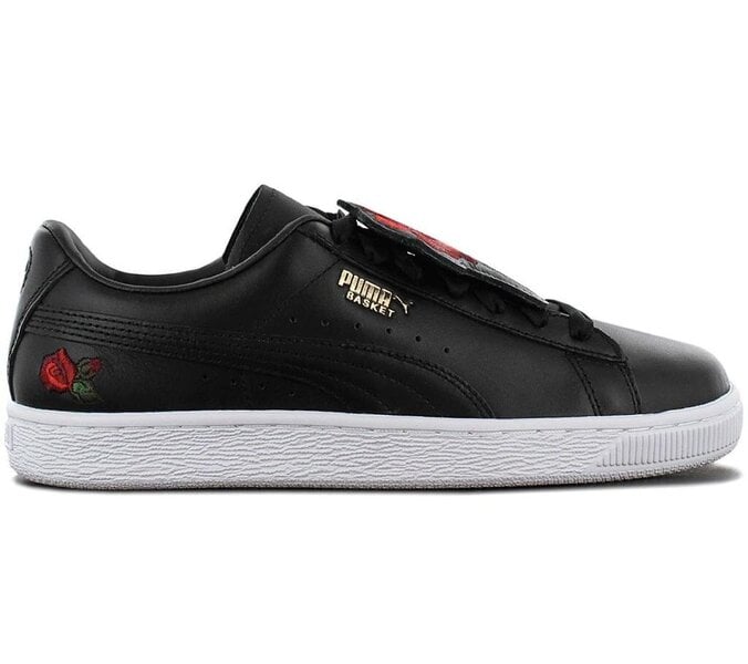 PUMA naisten Basket Badge Vertere Black/Gold vapaa-ajan jalkine