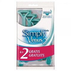 Gillette Swift Simply Venus 2 karvanajokone hinta ja tiedot | Parranajo ja karvanpoisto | hobbyhall.fi