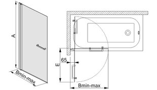 Ammeseinä Sanplast Prestige III KW/PR III 75s, valkoinen hinta ja tiedot | Kylpyhuonetarvikkeet | hobbyhall.fi